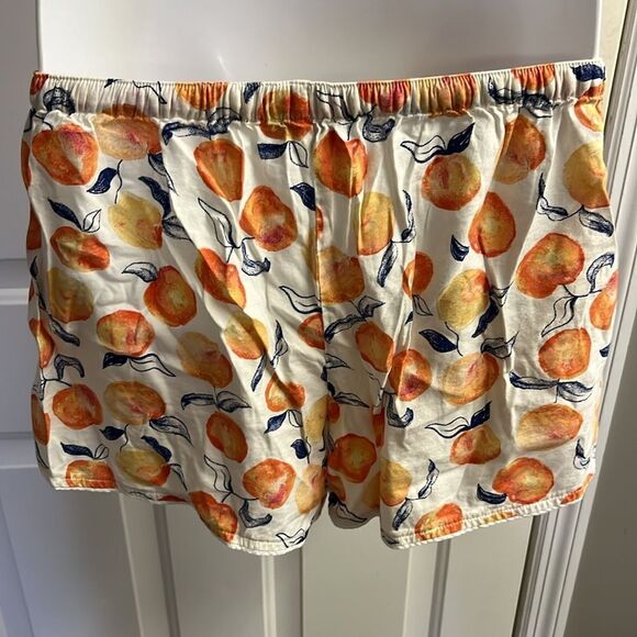 LOFT Sleep Peach Two Piece Set with Button Down Shirt and Pull On Shorts- Small - Picture 13 of 15